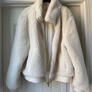 LOFT Cream Teddy Jacket